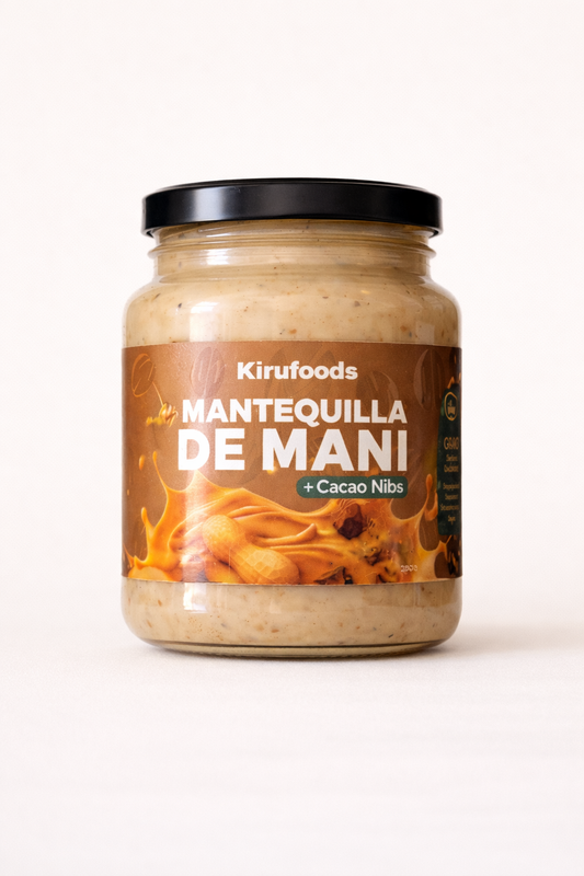 Mantequilla de Maní con Nibs de Cacao