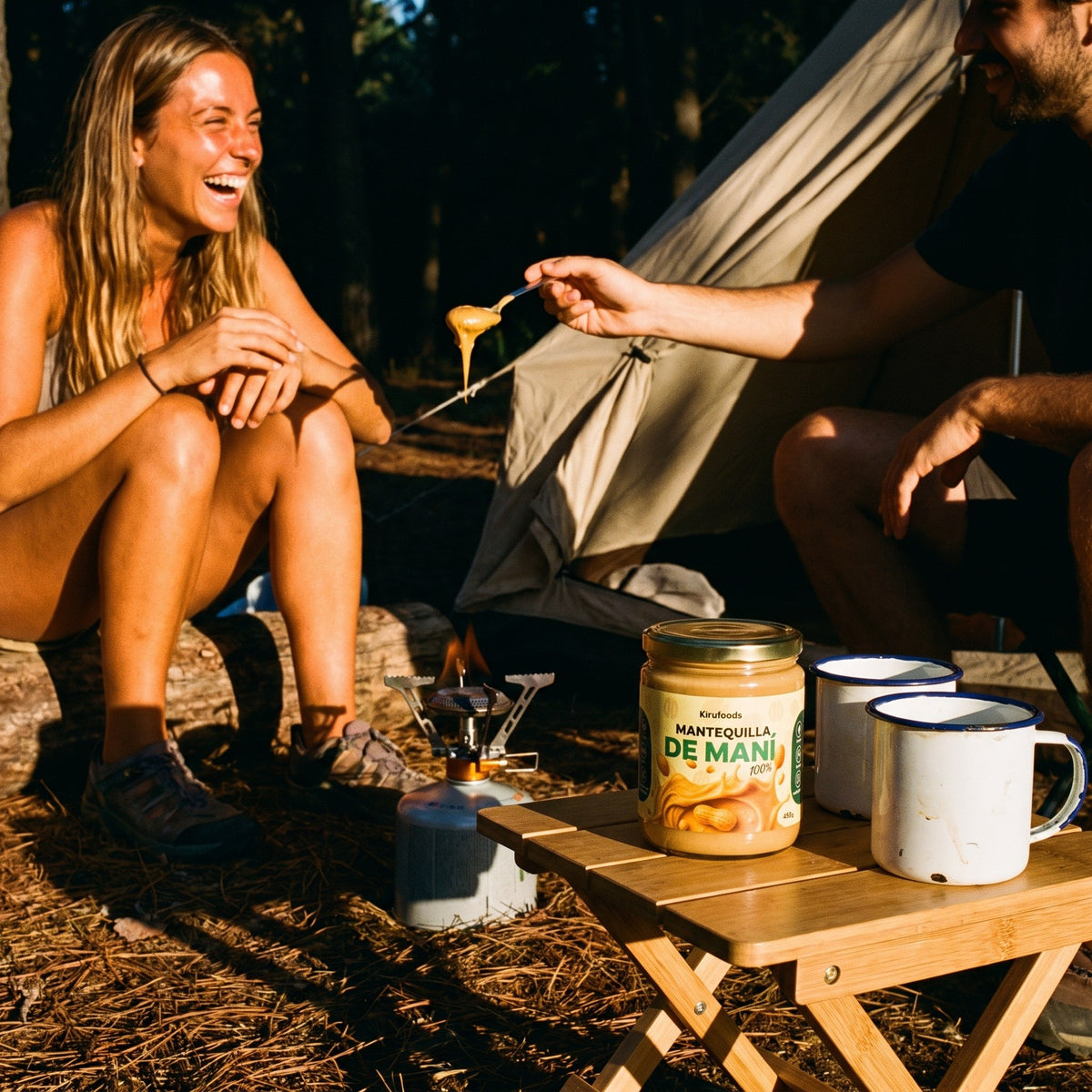 Mantequilla de Maní 100% Natural 450 g — compartiendo en el camping