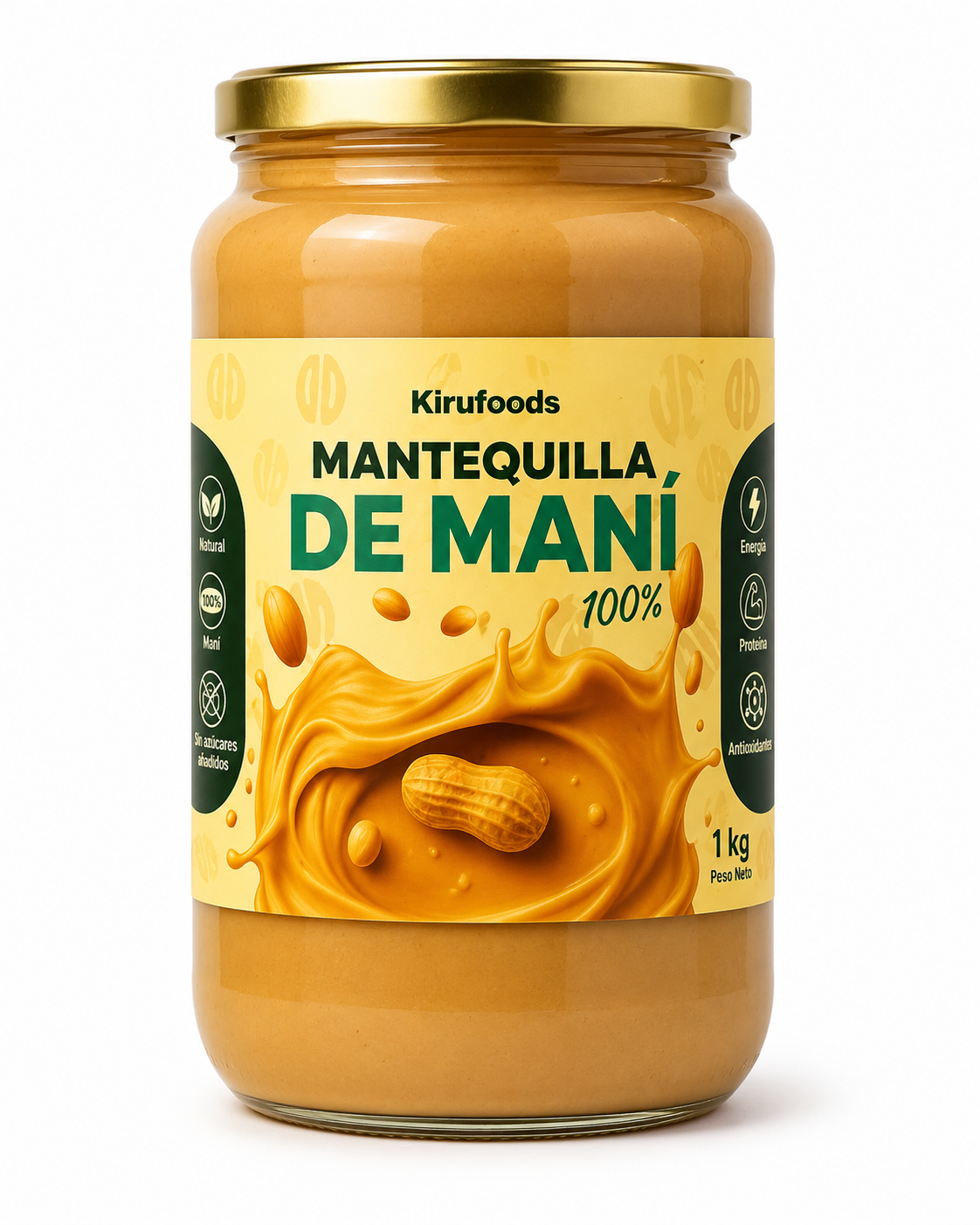 Mantequilla de Maní 100% Natural 1 kg