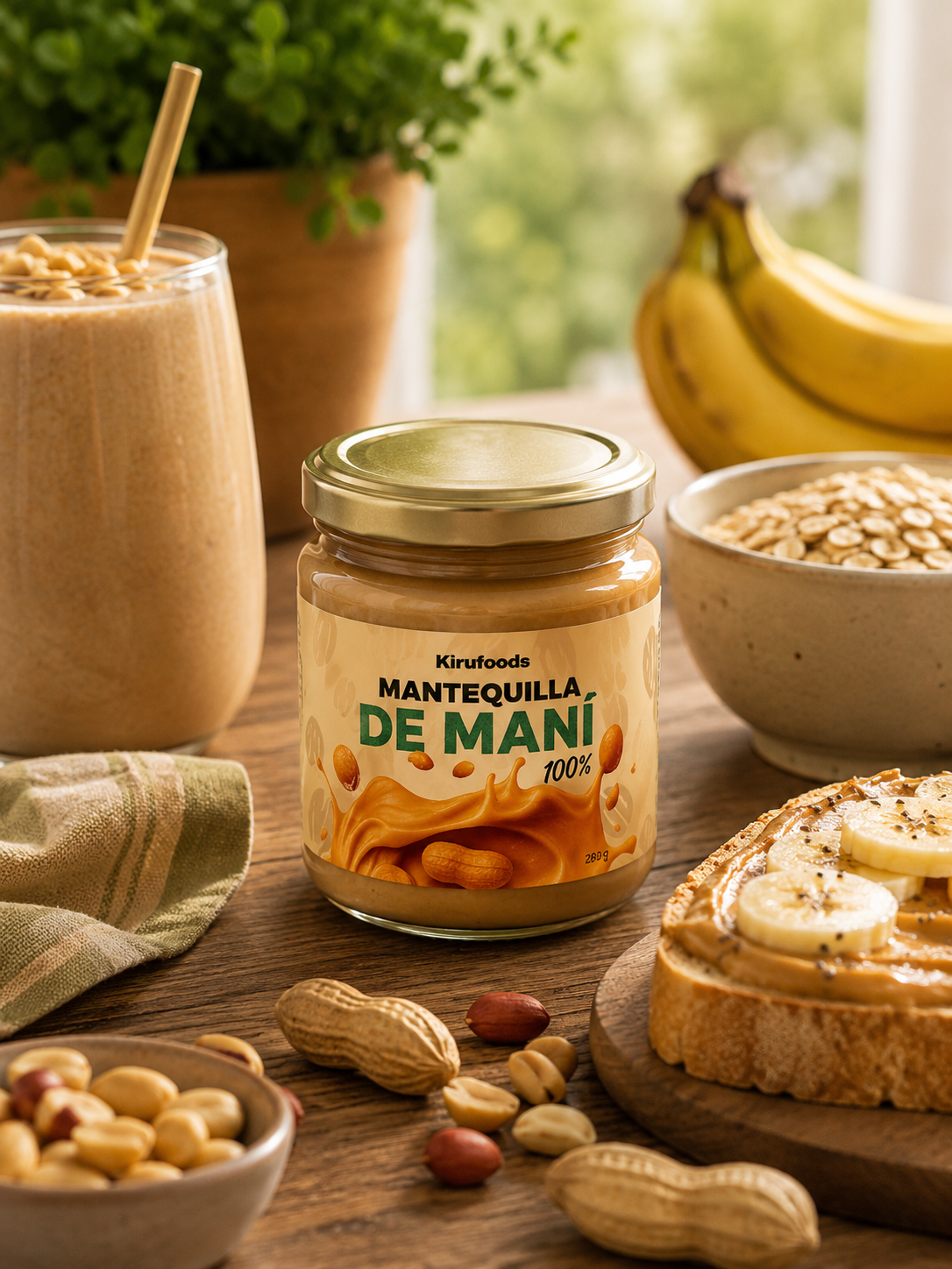 Mantequilla de Maní 100% Natural 280g
