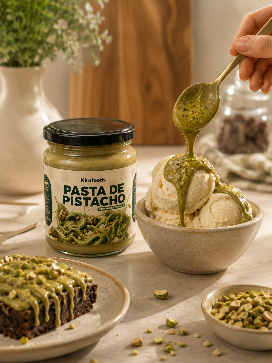 Pasta de Pistacho con Chocolate Blanco 240g